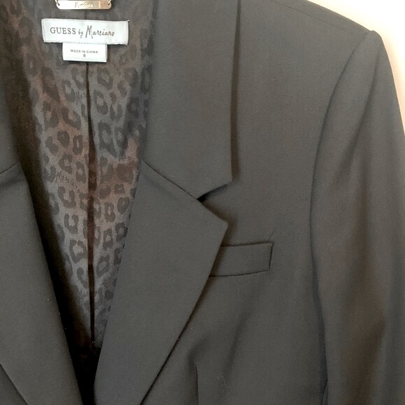 Guess by Marciano size 8 long black blazer - Picture 3 of 11